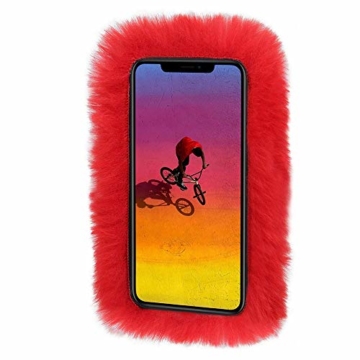 Bibao Schutzhülle für iPhone XS Max Max/XR 16,5/14,8/15,6 cm (6,5/15 Zoll), Plüsch - 3