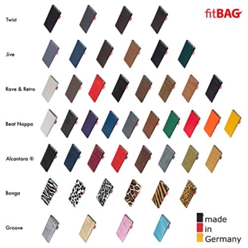 fitBAG Jive Grau Handytasche Tasche aus Textil-Stoff mit Microfaserinnenfutter für Apple iPhone 6 Plus / 6S Plus / 7 Plus (5,5 Zoll) | Hülle mit Reinigungsfunktion | Made in Germany - 6