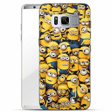 Hülle für Samsung Galaxy S8 Plus - Minions Handyhülle mit Motiv und Optimalen Schutz Tasche Case Hardcase Cover Schutzhülle - Minions Menge - 1