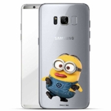 Hülle für Samsung Galaxy S8 Plus - Minions Handyhülle mit Motiv und Optimalen Schutz Tasche Case Hardcase Cover Schutzhülle - Kleiner Spott - 1