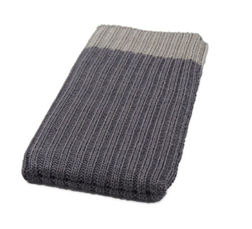 iPhone X Handysocke Strick-Tasche in grau Original smartec24® Rundumschutz dank dicker dicht gestrickter Wolle passt sich dank Strech perfekt dem jeweiligen Smartphone an - 2