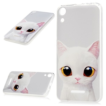 MAXFE.CO Handyhülle für WIKO Lenny 4 Hülle TPU Silikon Tasche Kätzchen Muster Weich Backcover Handytasche Dünn Etui Case - 2