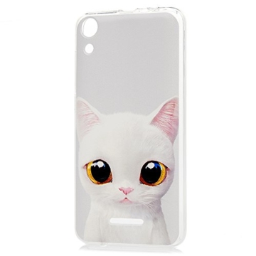 MAXFE.CO Handyhülle für WIKO Lenny 4 Hülle TPU Silikon Tasche Kätzchen Muster Weich Backcover Handytasche Dünn Etui Case - 3