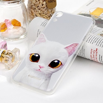 MAXFE.CO Handyhülle für WIKO Lenny 4 Hülle TPU Silikon Tasche Kätzchen Muster Weich Backcover Handytasche Dünn Etui Case - 8