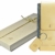 OrLine Handytasche für LG K10 LTE mit Silikon Case. Hülle mit Verschluß und EC-Kartenfach aus Echtleder. Beige-Grau Etui aus Leder und Filz. Die Schlüsselan echt Kuhfell - 2