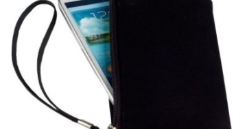 Smart Planet® Hochwertiges SoftCase XL Hülle Neopren Smartphone Universal Tasche für z.B. iPhone 8 Galaxy S7 S8 / Edge A5 A7, Note Huawei P10 / lite Wiko usw. schwarz - 1
