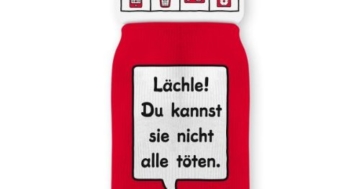 Wortheld Sheepworld Handysocke LÄCHLE - 1